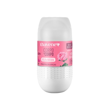 DESODORANTE DAVENE ROLL-ON CORPO A CORPO BELA E NATURAL 50ML