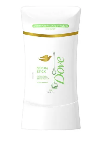 DESODORANTE DOVE EM BARRA SERUM STICK AQUA COCONUT 45G