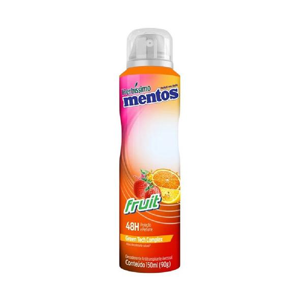 DESODORANTE HERBISSIMO AEROSOL MENTOS FRUIT 150ML