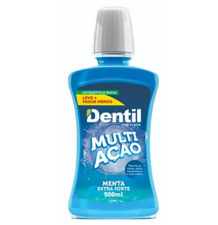 ENXAGUANTE BUCAL DENTIL FLEX FRESHMINT COM FLUOR ATIVO 500ML