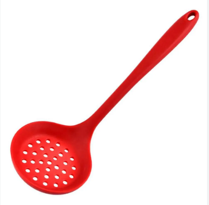 ESCUMADEIRA DE ARROZ EM SILICONE CATUAI VERMELHO 28CM