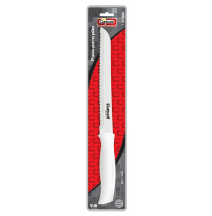 FACA PARA PAO CATUAI INOX N.8 CABO BRANCO