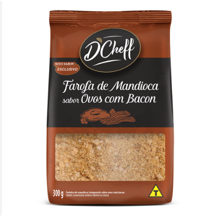 FAROFA DE MANDIOCA D.CHEFF OVOS COM BACON 300G