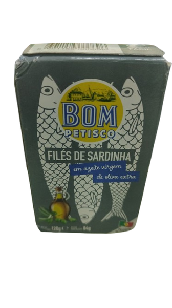 FILE DE SARDINHA BOM PETISCO COM AZEITE 120G