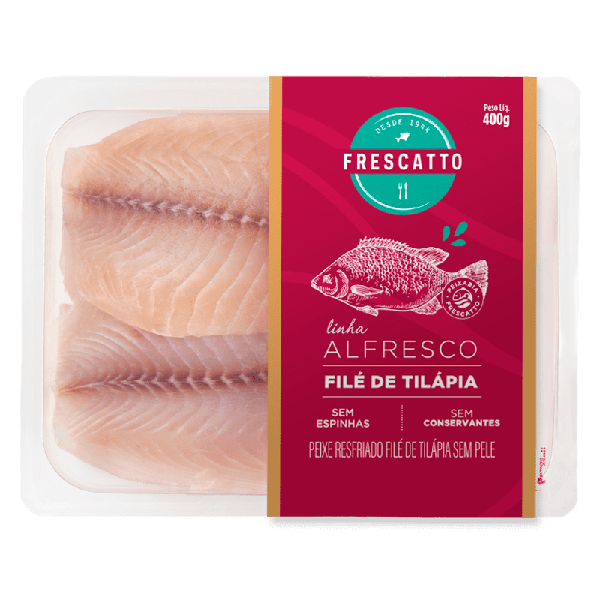 FILE DE TILAPIA FRESCO FRESCATTO ALFRESCO 400G