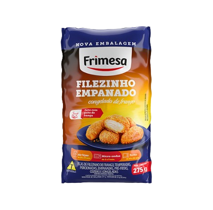 FILEZINHO DE FRANGO FRIMESA EMPANADO PACOTE 275G