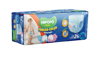 FRALDA HIPOPO BABY JUMBO XG COM 24 UNIDADES