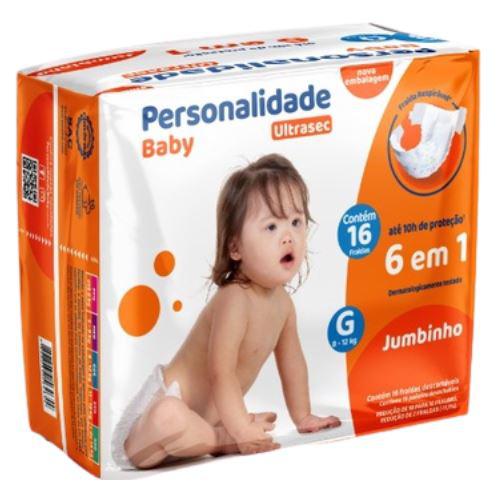 FRALDA PERSONALIDADE ULTRASEC JUMBINHO G C/16
