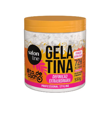 GELATINA SALON LINE TO DE CACHO DEFINICAO EXTRAORDINARIA 550G