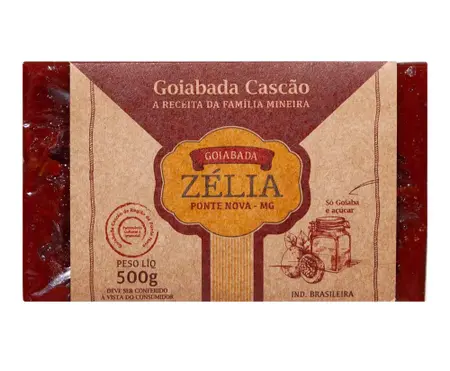 GOIABADA CASCAO EM BARRA ZELIA 500G