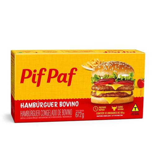 HAMBURGUER BOVINO PIF PAF CAIXA 672GR