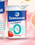 IOGURTE SERRAMAR DESNATADO MORANGO COM COLAGENO ZERO 170G