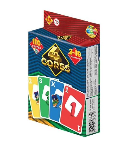 JOGO DE CARTAS 4 CORES COM 110
