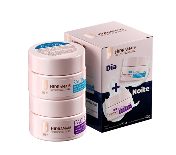 KIT CREME FACIAL HIDRAMAIS DIA E NOITE 100G