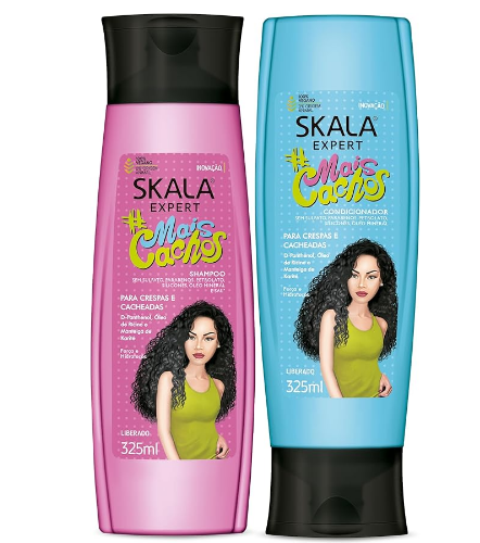 KIT SHAMPOO 325ML+ CONDICIONADOR SKALA EXPERT ACACHONADOS 200ML