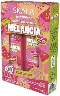 KIT SKALA SHAMPOO + CONDICIONADOR FRUTASTICA REVITALIZACAO DE CACHOS MELANCIA  325ML