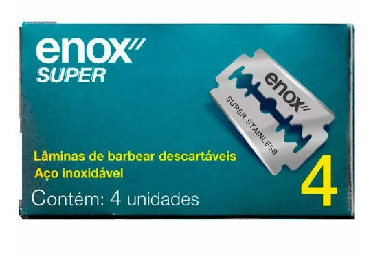 LAMINA BARBEAR ENOX SUPER COM 4 UNIDADES