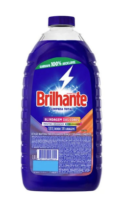 LAVA ROUPAS LIQUIDO BRILHANTE LIMPEZA TOTAL 1,8L