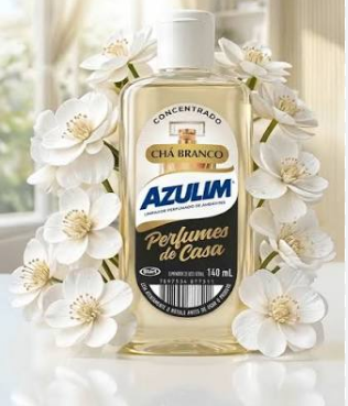LIMPADOR PERFUMADO AZULIM CHA BRANCO 140ML