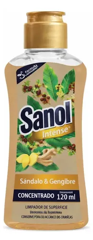 LIMPADOR SUPERFICIE SANOL SANDALO E GENGIBRE 120ML
