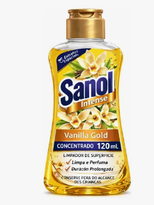 LIMPADOR SUPERFICIE SANOL VANILLA GOLD 120ML