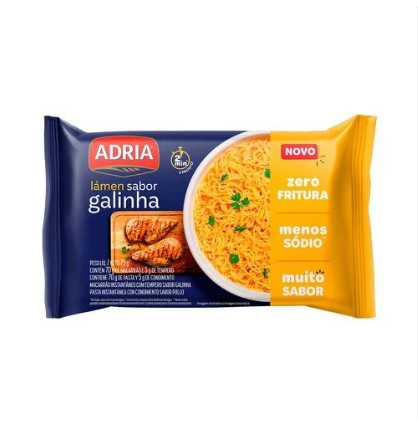 MACARRAO INSTANTANEO ADRIA GALINHA 75G