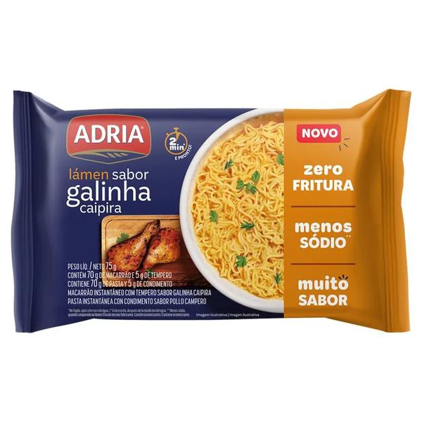 MACARRAO INSTANTANEO ADRIA GALINHA CAIPIRA 75G
