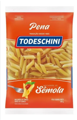 MACARRAO TODESCHINI SEMOLA PENA 500G