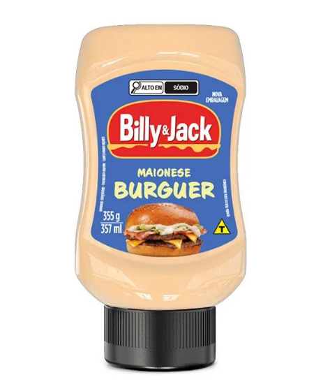 MAIONESE KISABOR BILLY & JACK BURGUER 355G
