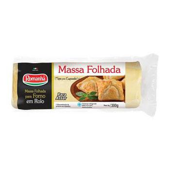 MASSA DE PASTEL FOLHADA ROMANHA ROLO 300G