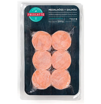 MEDALHAO DE SALMAO FRESCATTO TEMPERADO 500G