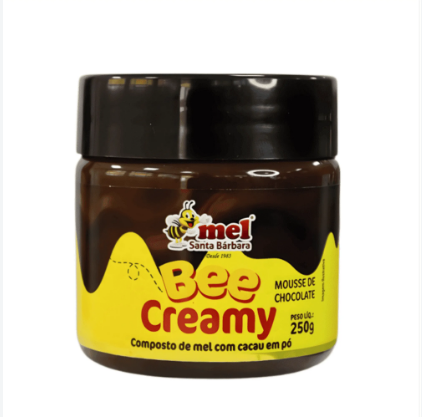 MEL CREMOSO SANTA BARBARA COM CACAU BEE CREAMY 250G