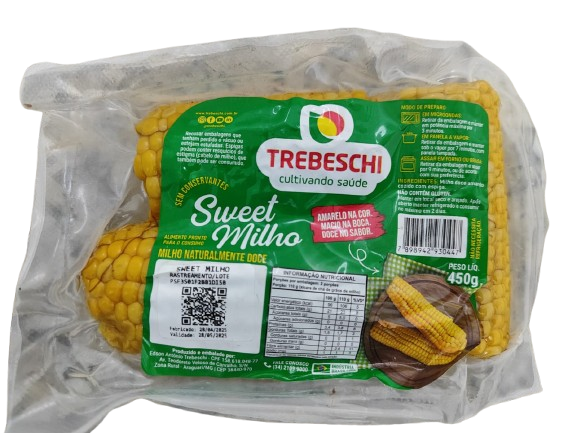 MILHO VERDE COZIDO SWEET MILHO A VACUO 450G
