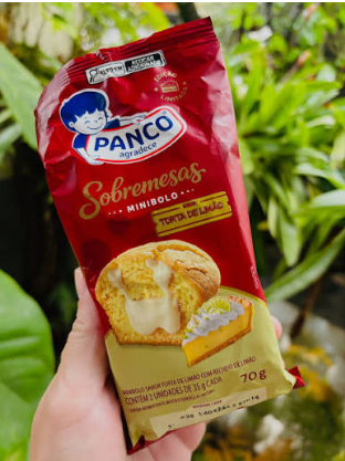 MINI BOLO PANCO SOBREMESAS TORTA DE LIMAO 70G