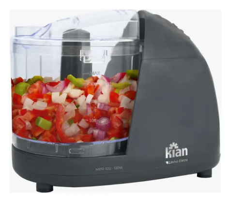 MINI PROCESSADOR KIAN CINZA 500ML 120W 127V