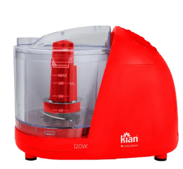 MINI PROCESSADOR KIAN TURBO VERMELHO 500ML 120W 127V