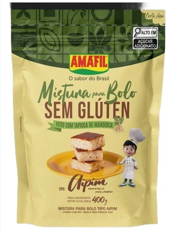 MISTURA DE BOLO AMAFIL AIPIM SEM GLUTEN 400G