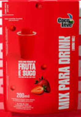 MIX PARA DRINK COCO LEVE MORANGO 200GR