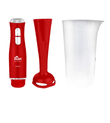 MIXER KIAN COM COPO VERMELHO 2 VELOCIDADES 350W 127V