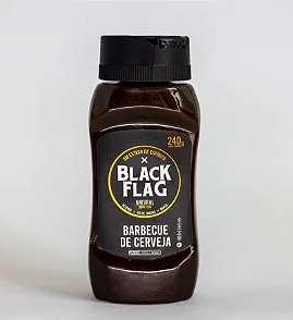MOLHO BARBECUE BLACK FLAG COM CERVEJA 240G