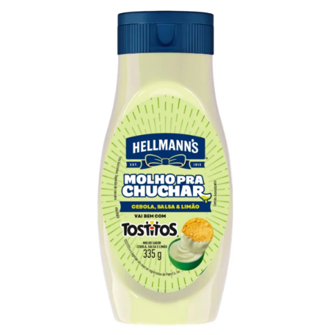MOLHO PARA CHUCHAR HELLMANNS CEBOLA,SALSA E LIMAO 335 G