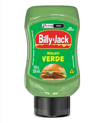 MOLHO VERDE KISABOR BILLY & JACK 355G