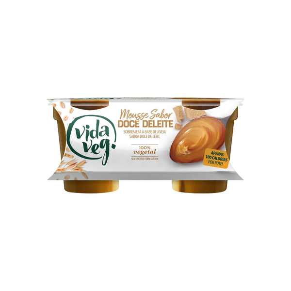 MOUSSE VIDA VEG DOCE DE LEITE 100% VEGANO 200GR