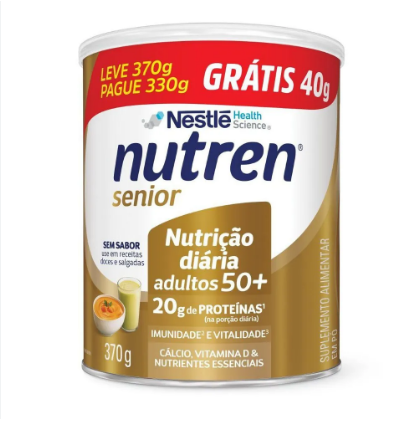NUTREN SENIOR SEM SABOR LEVE 370G PAGUE 330G