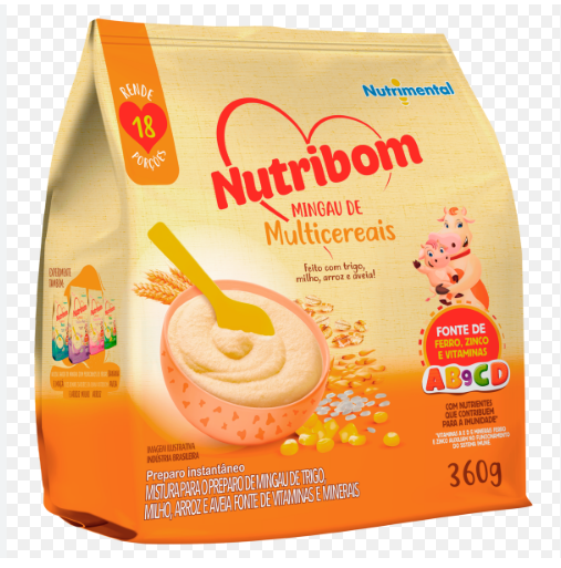 NUTRIBOM MINGAU DE  MULTICEREAIS SACHE 360GR