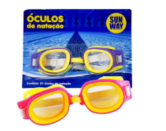 OCULOS DE NATACAO JUVENIL 16X5CM