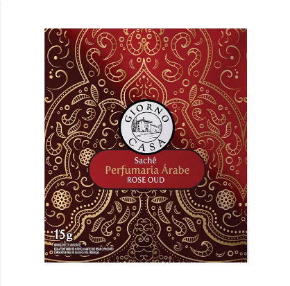 ODORIZANTE DE AMBIENTES GIORNO CASA ROSE OUD SACHE 15G