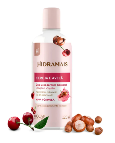 OLEO CORPORAL HIDRAMAIS CEREJA E AVELA 120ML