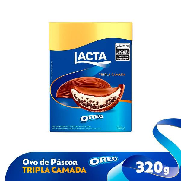OVO DE PASCOA LACTA TRIPLA CAMADA OREO 320GR