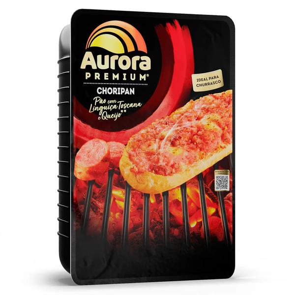 PAO COM LINGUICA TOSCANA E QUEIJO CHORIPAN AURORA 400GR